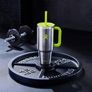 HYDRO FLASK 40 OZ ALL AROUND TUMBLER STRAW LID BOTANICAL BLISS AGAVE - LIME - Like New