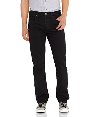 LEVI'S MEN'S 501 ORIGINAL FIT JEANS - SIZE: MEN W35X30L - BLACK - Brand New