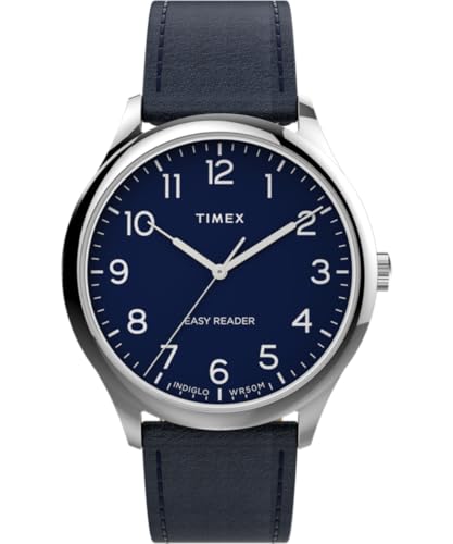 TIMEX EASY READER MAIN LINE QUARTZ BLUE DIAL MEN'S WATCH TW2V27900 BLUE 40MM - Like New