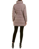 357SD357 COLE HAAN WOMEN COAT WITH BIB FRONT SIZE: WOMEN M - CASHEW - Brand New