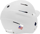 XR1 BASEBALL BATTING HELMET, MATTE WHITE COLOR FOR JUNIOR - Like New