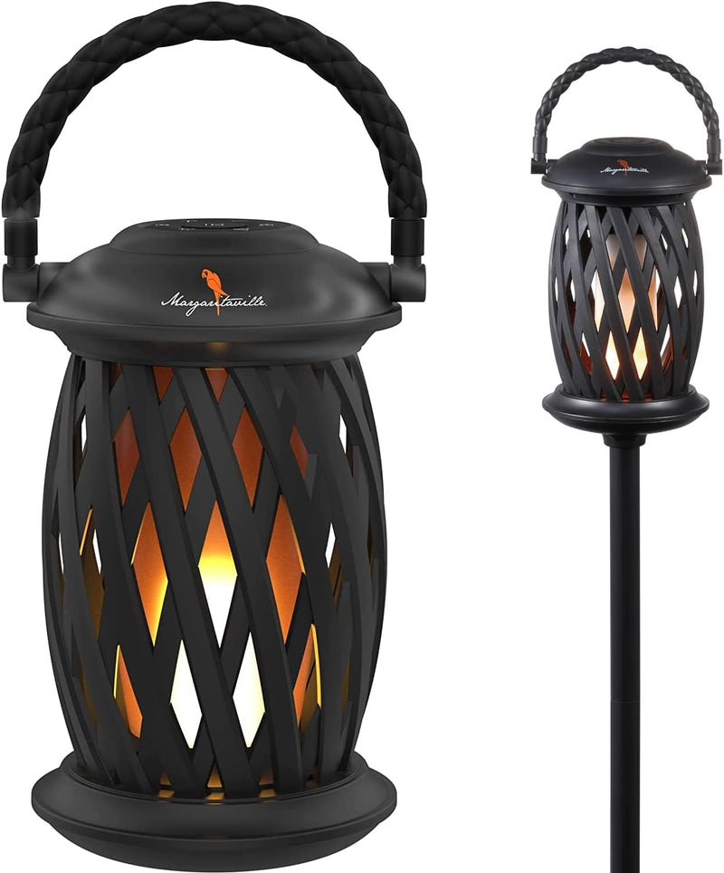 Sakar Margaritaville Tiki Torch Waterproof Bluetooth Speaker - Black Like New