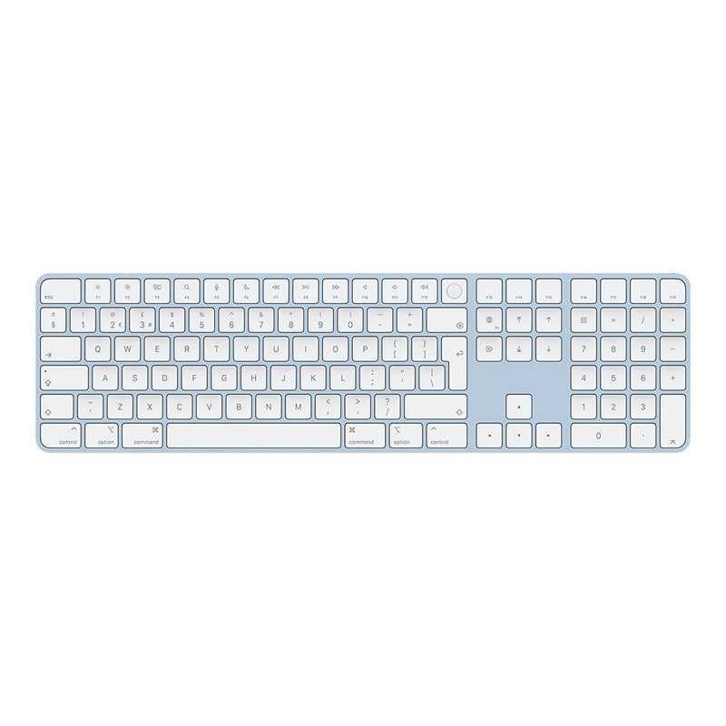 APPLE MAGIC KEYBOARD WITH TOUCH ID AND NUMERIC KEYPAD SILICON - BLUE - Like New