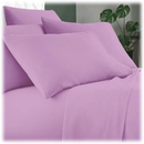 LUXURY HOME 6-PIECE COOL BAMBOO-FIBER SHEET SET FULL SIZE FULL - LILAC - Brand New