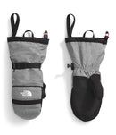 The North Face Women's Montana Insulated Ski Mitt, Black and Medium Heather Grey - Brand New