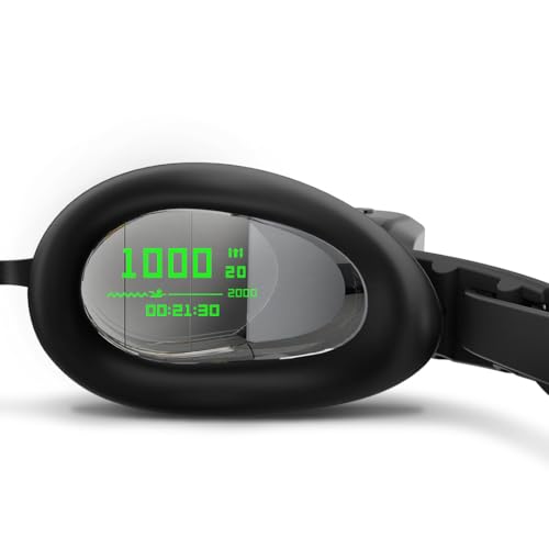 XINNIX HOLOSWIM 2 PRO SWIM GOGGLES ANTI-FOG AR DISPLAY - BLACK - Brand New
