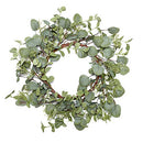 VGIA Green Leaf Eucalyptus Wreath for Festival Celebration Front Door/Wall - Brand New