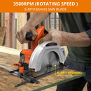PARRIOR 20V CORDLESS CIRCULAR SAW, WITH 4AH BATTERY (TOOL ONLY) - ORANGE/BLACK - Like New
