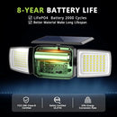 DAMINY Solar Security Light with Motion Sensor,Super Bright LED - Like New