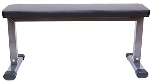 BALANCEFROM STEEL FRAME FOLDABLE FLAT INCLINE WEIGHT EXERCISE BENCH - BLACK - Like New