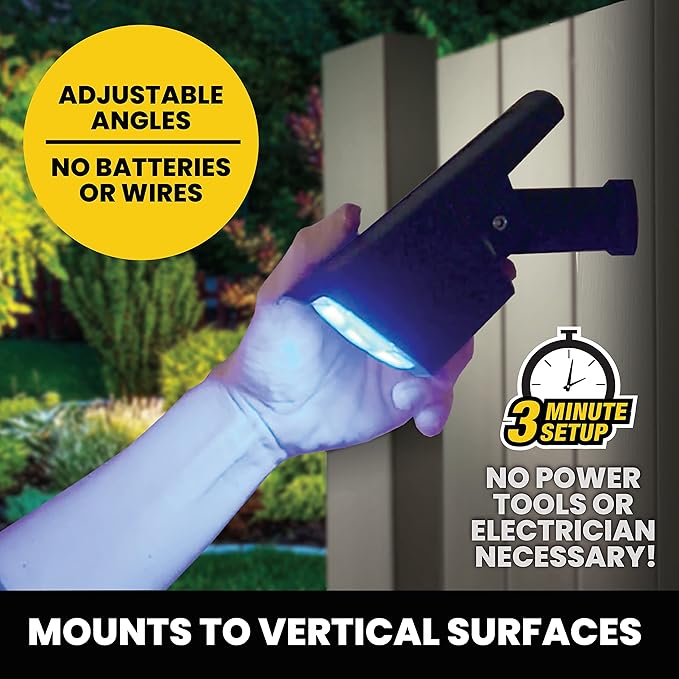 BELL+HOWELL Bionic Burst Landscape Lights by Bell+Howell (2 PACK) BH-8208 Black - Like New