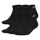 ADIDAS MEN'S CUSHIONED LOW CUT SOCKS ARCH COMPRESSION MEN 12-15 BLACK 6-PACK - Brand New
