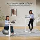 FLEXISPOT MOBILE STANDING DESK - WHITE - Like New