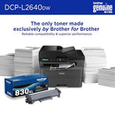 BROTHER DCP-L2640DW WIRELESS COMPACT MONOCHROME MULTI-FUNCTION PRINTER - BLACK - Like New