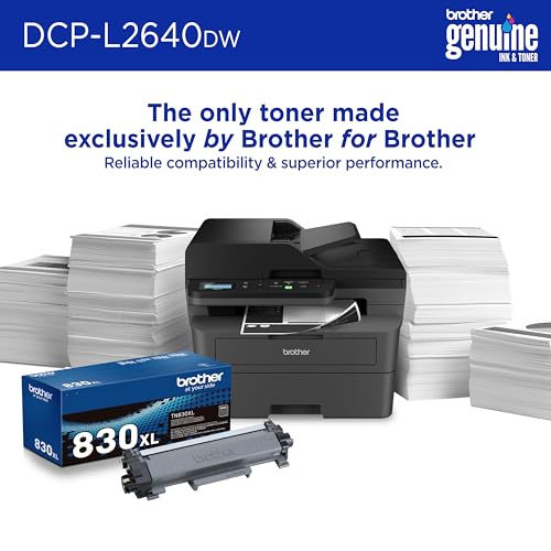 BROTHER DCP-L2640DW WIRELESS COMPACT MONOCHROME MULTI-FUNCTION PRINTER - BLACK - Like New