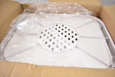 HOUSEHOLD SIMPLE PLASTIC STORAGE BIN 3 TIERED SHELVING CART W WHEELS - WHITE - Like New