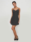 PRINCESS POLLY WOMEN'S JAYE MINI DRESS - SIZE: WOMEN 8 (AU/UK W12) - BLACK - Brand New