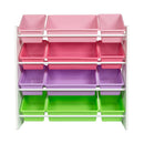 HONEY-CAN-DO KIDS TOY STORAGE ORGANIZER WITH BINS - PASTEL - Brand New