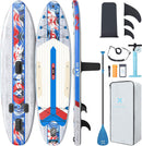 ZLX INFLATABLE STAND UP PADDLE BOARD 35” PREMIUM SUP BOARD BAG INCLUDED - WLG - Like New