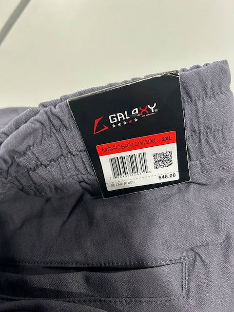 GALAXY BY HARVIC CARGO SHORTS WITH POCKETS - SIZE: MEN 2XL - GRAY - Brand New