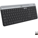 Logitech K585 Multi-Device Slim Wireless Keyboard, Built-in Cradle for Device - Like New