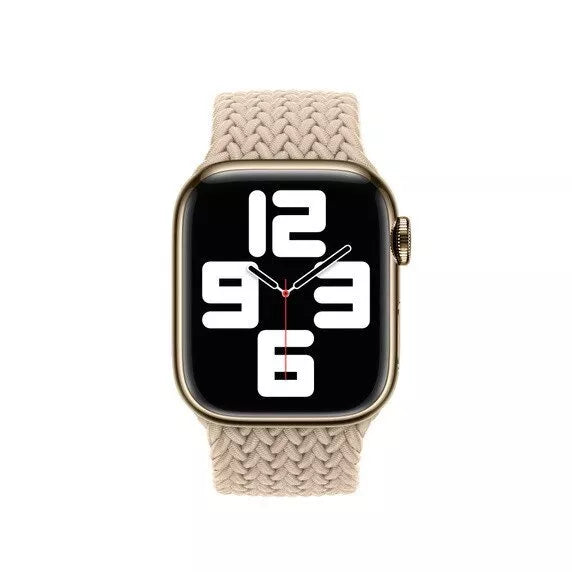 APPLE WATCH BRAIDED SOLO LOOP 45MM - SIZE 12 - BEIGE - Like New