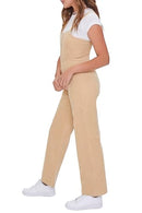 00450854 Forever 21 Women's Button-Up Straight-Leg Jumpsuit Size M - Khaki - Brand New