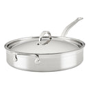 HESTAN PROBOND CLAD TITUM® STAINLESS STEEL 5-QUART COVERED SAUTE PAN - SILVER - Like New