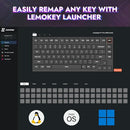 LEMOKEY P1 Pro Mechanical Keyboard, 2.4 GHz, RGB Backlit, Super Banana Switch - Like New