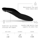 SUPERFEET ALL-PURPOSE SUPPORT LOW ARCH INSOLES MEN 7.5-9 / WOMEN 8.5-10 BLACK - Like New