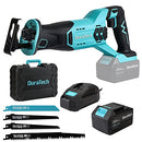 DURATECH CORDLESS RECIPROCATING SAW, 20V 4.0AH LI-ION BATT, DT105035A - BLUE - Like New