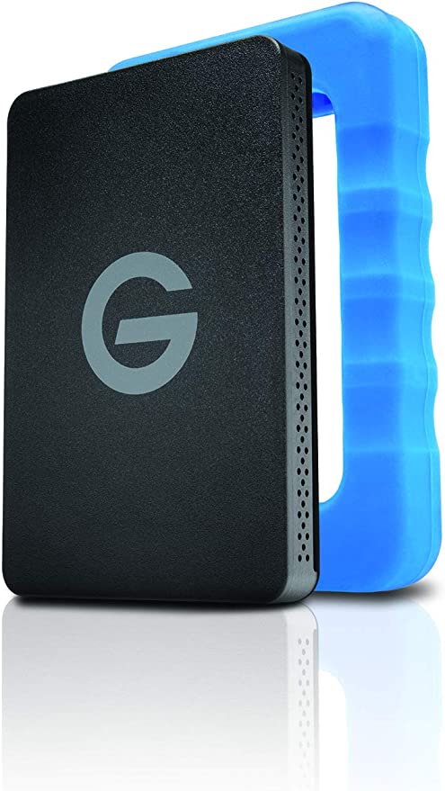 G-Technology 1TB G-DRIVE ev RaW Portable External Hard Drive 0G04101-1 - Blue Like New