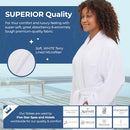 MONARCH Terry Lined Microfiber Hotel Robe with Pockets for Men and Women - Brand New
