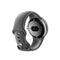 GOOGLE PIXEL WATCH LTE POLISHED SILVER STAINLESS CHARCOAL ACTIVE BAND - Like New