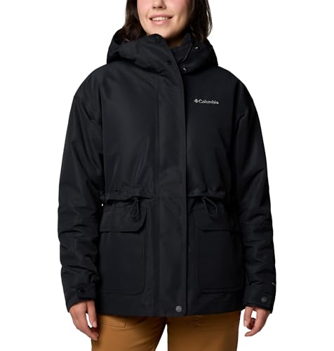 COLUMBIA WOMENS DROP RIDGE II INTERCHANGE JACKET - SIZE: WOMEN XL - BLACK - Brand New