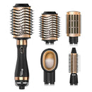 NICEBAY HOT AIR BRUSH SET STRAIGHTENING/DRYING/CURLING CT-536 - BLACK/GOLD - Brand New