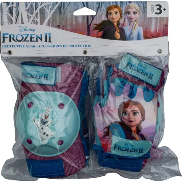 FROZEN 2 KIDS' BIKE PAD AND GLOVE SET - PURPLE/BLUE - Like New