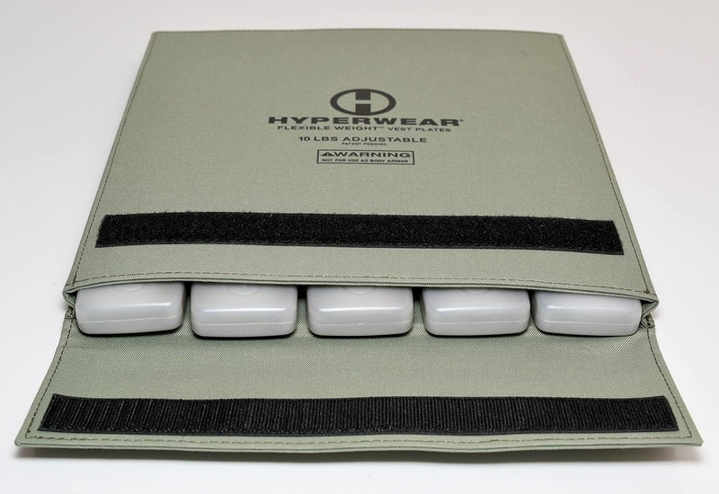 HYPERWEAR TAC HYPER VEST, ADJUSTABLE 20LB WEIGHT VEST - GRAY - Like New