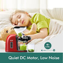 SiFENE Quiet Cold Press Juicer Machine Red B0CQ4YC4QH - Brand New