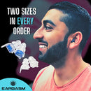 EARGASM HIGH FIDELITY EARPLUGS WITH BLUE FILTERS - TRANSPARENT/BLUE - Brand New