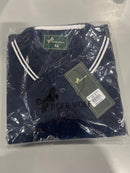 TIGER WOLF 3 BUTTON POLO SHIRT - SIZE: MEN XL - NAVY/WHITE - Brand New