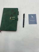 FANERY SUE REFILLABLE ADVENTURE TRAVEL JOURNAL LEATHER HARDCOVER - GREEN - Like New