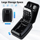 Key Lock Box for Outside, Key Safe Wall Mounted Weatherproof Cover Home Garage - Like New