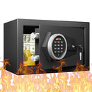 KARBEEN 0.5 CUB FIREPROOF SAFE BOX SMALL SAFE WITH DIGITAL KEYPAD - BLACK - Like New