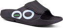 OOFOS OOAHH SPORT FLEX RECOVERY SANDAL - UNISEX - SIZE: MEN 8 - MATTE BLACK - Brand New