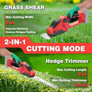DEVTBLUN CORDLESS HEDGE TRIMMER COMPATIBLE WITH MILWAUKEE 18V NO BATTERY - RED - Like New