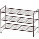 SIMPLE HOUSEWARE 3-TIER STACKABLE SHOES RACK STORAGE SHELF - BRONZE - Like New