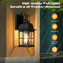TOBUSA 2-Pack Outdoor Light Fixtures, Aluminium Waterproof, Bulbs Not Included - Like New