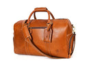 AARON LEATHER GOODS AARON LEATHER 20" FULL GRAIN LEATHER DUFFLE BAG - CARAMEL - Like New