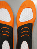 FEEL LIFE PLANTAR FASCIITIS RELIEF SHOE INSOLES ARCH SUPPORT SIZE S - ORANGE - Like New